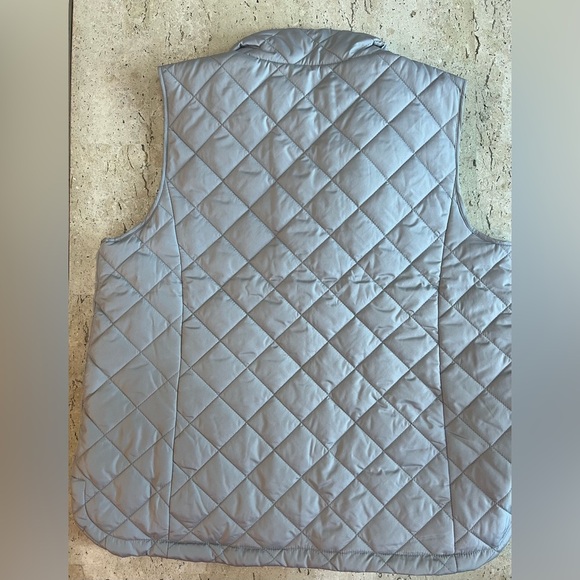 Land’s End Gray Quilted Vest Women’s Large Petite - Picture 7 of 7